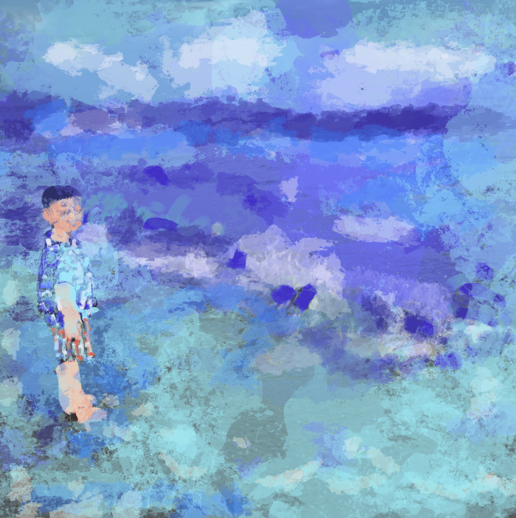 Sidney standing in the Gulf